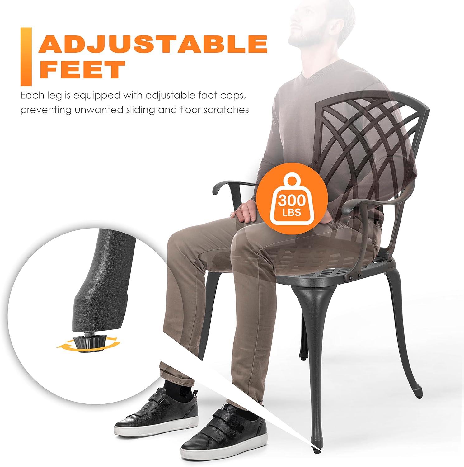 How NUU GARDEN's Cast‌ Aluminum Bistro Set Elevates⁤ small Spaces