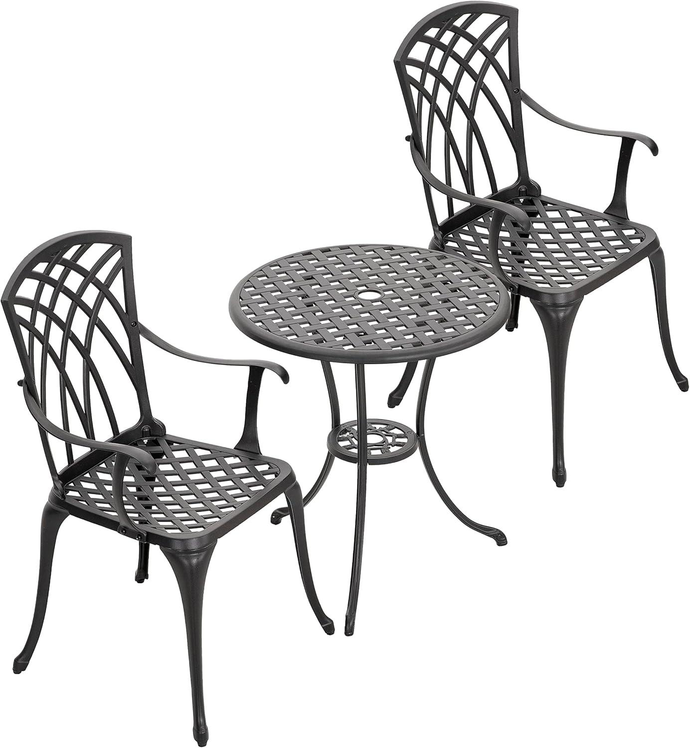 How NUU GARDEN's Cast​ Aluminum Bistro Set ⁣elevates Small Spaces