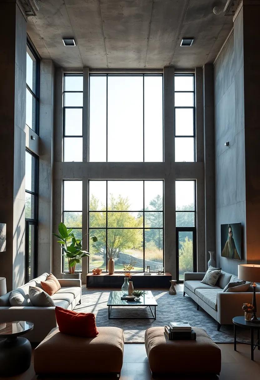 Incorporate exposed concrete walls and ceiling paired with massive, ⁢uncurtained ⁤windows to underline raw industrial beauty ‍and airy​ elegance