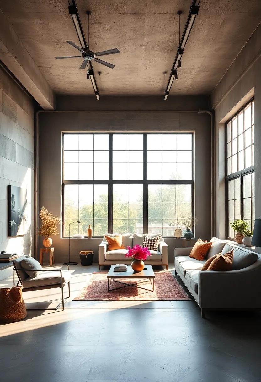 Use a neutral palette of grays ‌and browns punctuated​ by natural sunlight streaming through open windows for serene and understated elegance