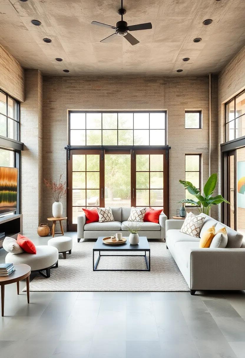A well-placed statement industrial chandelier hanging near large windows⁢ can ​add an artistic touch while enhancing natural⁣ light