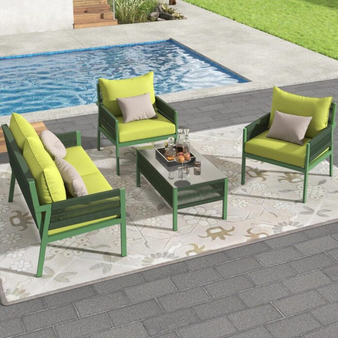 Merax 4 Piece Patio Set Durable Comfort Meets Stylish Design Merax 4 Piece Patio Set Durable Comfort Meets Stylish Design