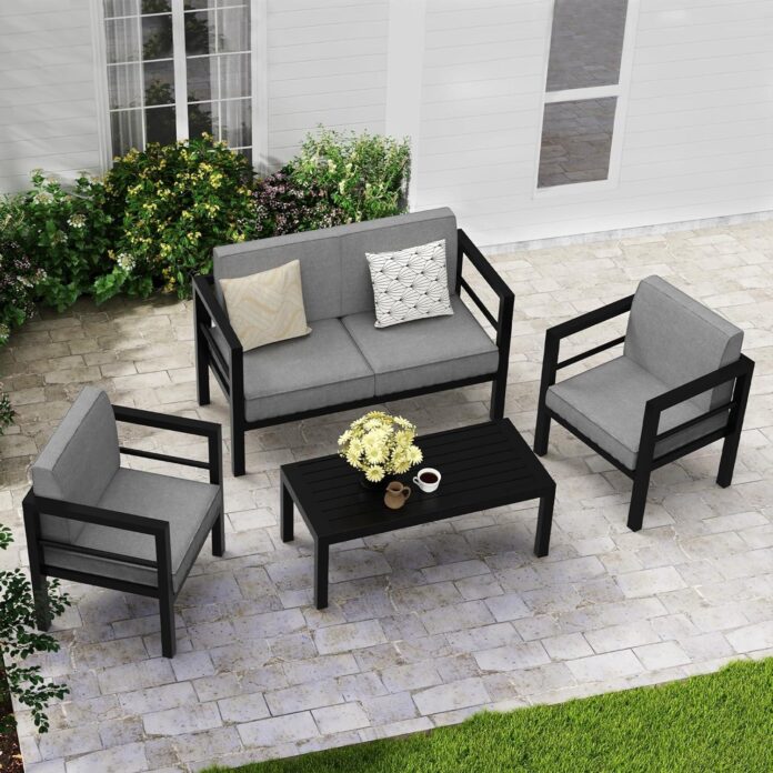 Modern Aluminum Patio Set Durable Comfort For All Seasons