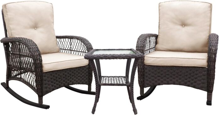 Relax And Unwind Exploring A Stylish 3 Piece Outdoor Rocker Set