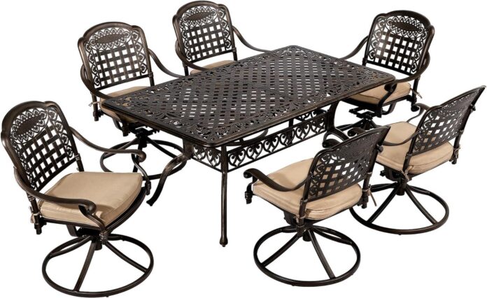 Relaxing Evenings Await With The Titimo 7 Piece Patio Set