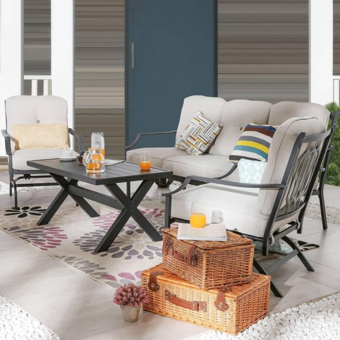 Relaxing Together Exploring A Cozy 4 Piece Patio Set