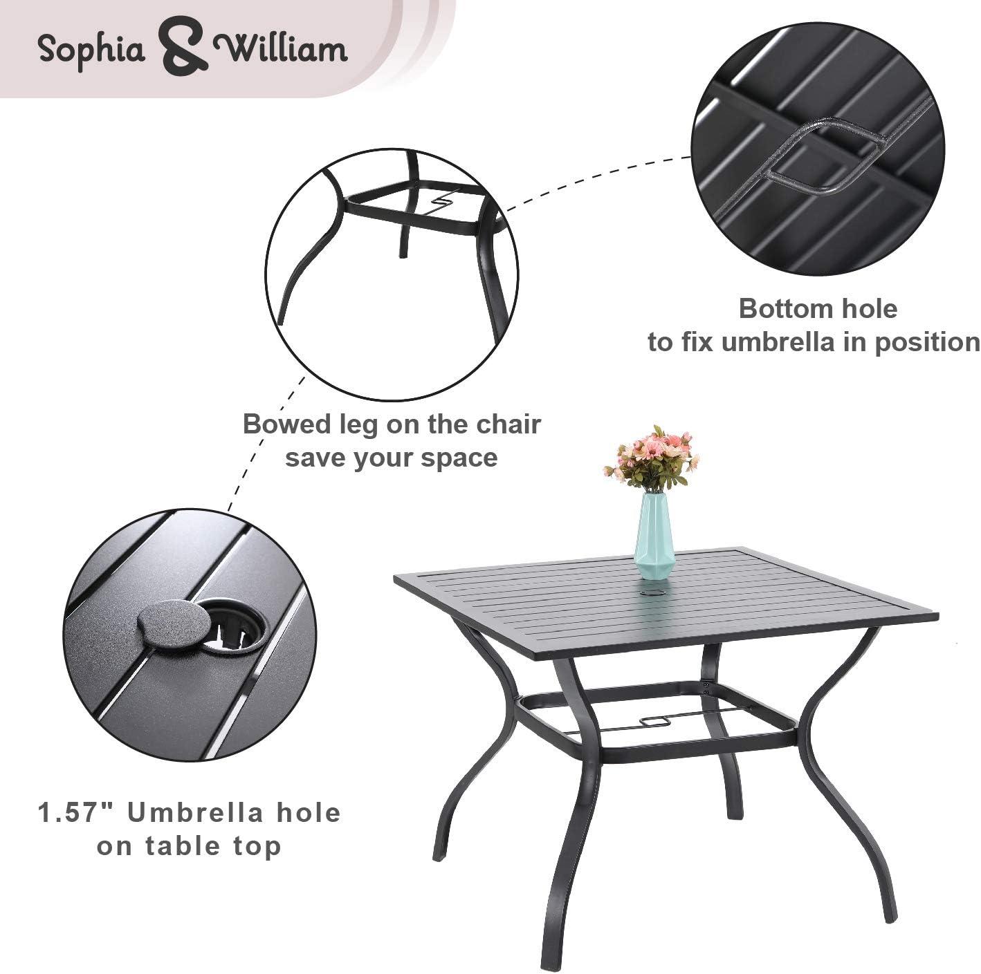 Sophia & William 5-Piece Patio Set: Durability Meets Design