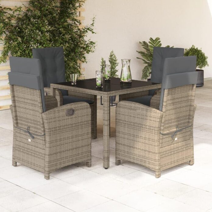 Spacious And Stylish Exploring The Gray 5 Piece Patio Set Experience