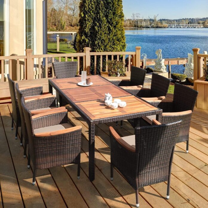 Spending Evenings Outdoors A Closer Look At Our 9 Piece Patio Set