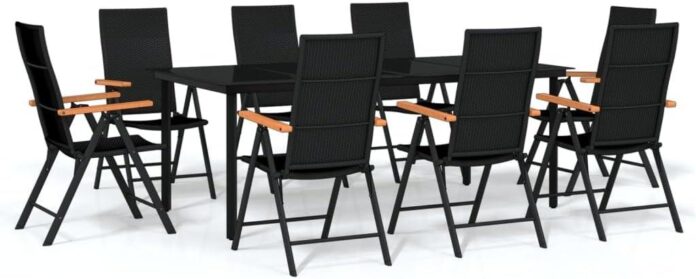 Transforming Outdoor Dining With A Sleek 9 Piece Patio Set
