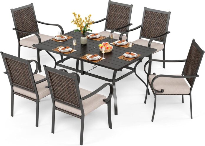 Transforming Outdoor Spaces With Phi Villa 7 Piece Wicker Set