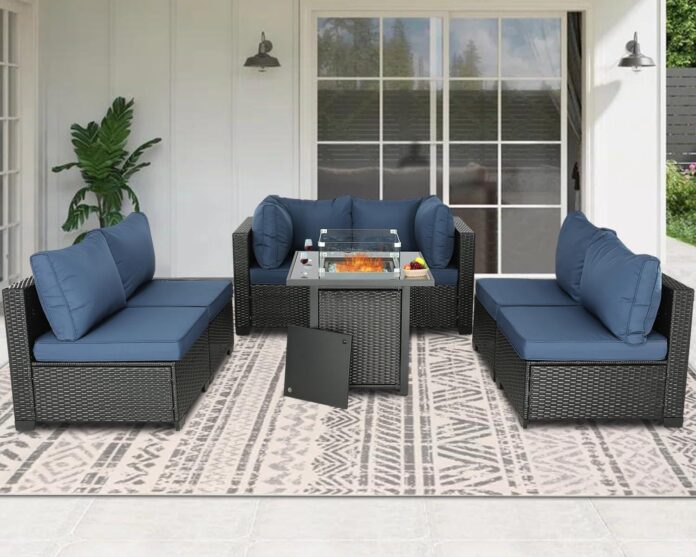 Transforming Outdoor Spaces With The Htth 7 Piece Rattan Set