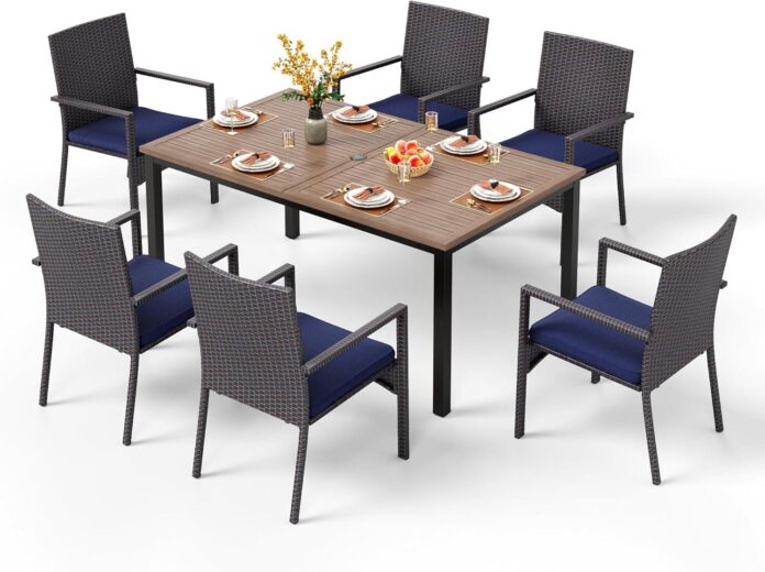 Transforming Outdoor Spaces With The Phi Villa 7 Piece Dining Set