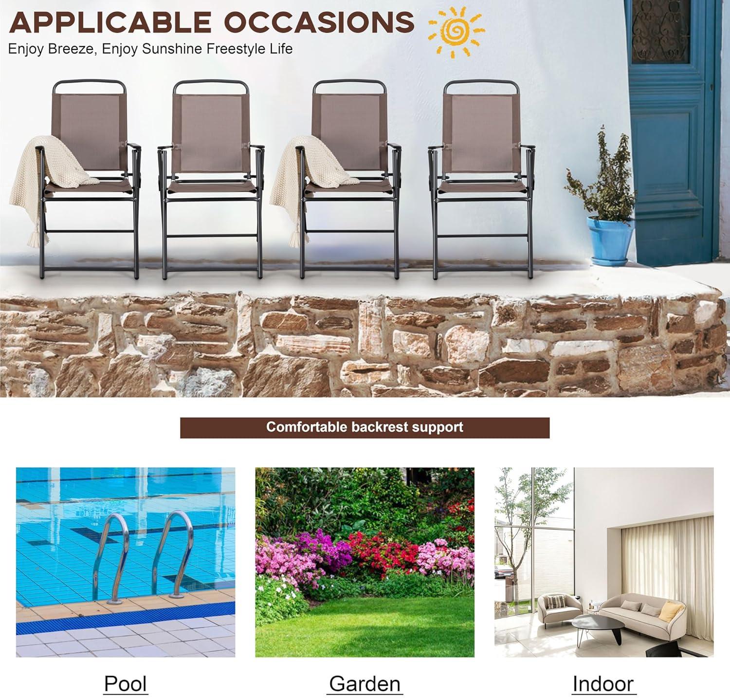 Transforming Outdoor Spaces with Vongrasig's Folding Patio Chairs