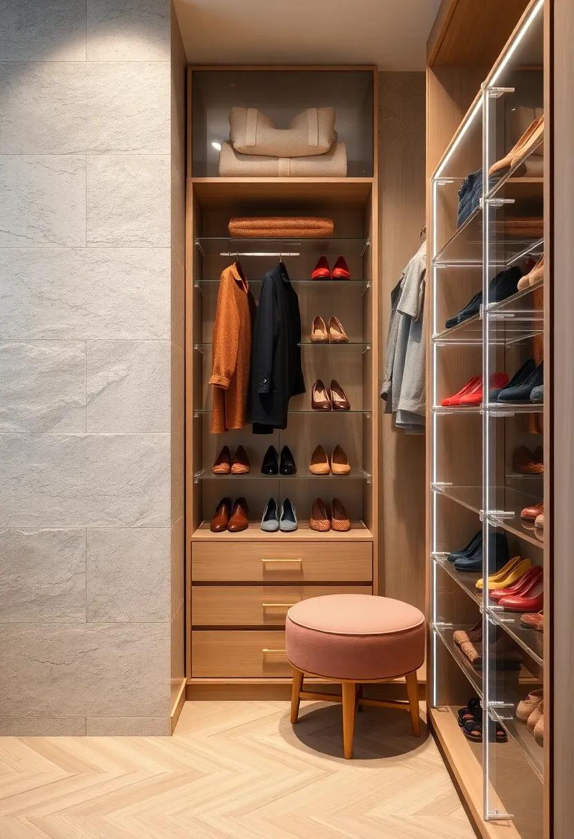 Clear ‌Acrylic Shoe Dividers: Use transparent dividers⁢ between shoes on shelves to keep ⁤pairs tidy and maintain a minimalist aesthetic