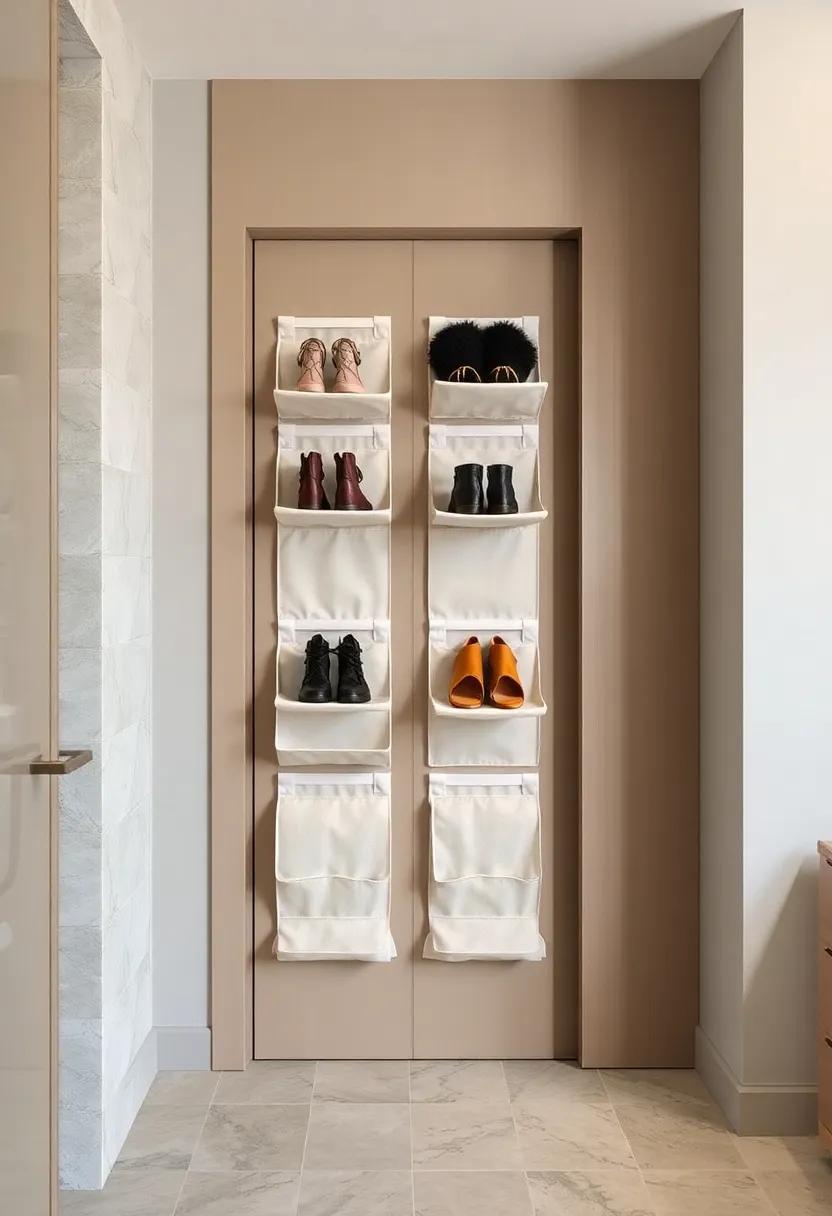 Over-the-Door Shoe Organizers: Maximize closet doors by hanging shoe racks with individual slots or ⁢pockets for⁤ casual⁣ or frequently ‌worn pairs