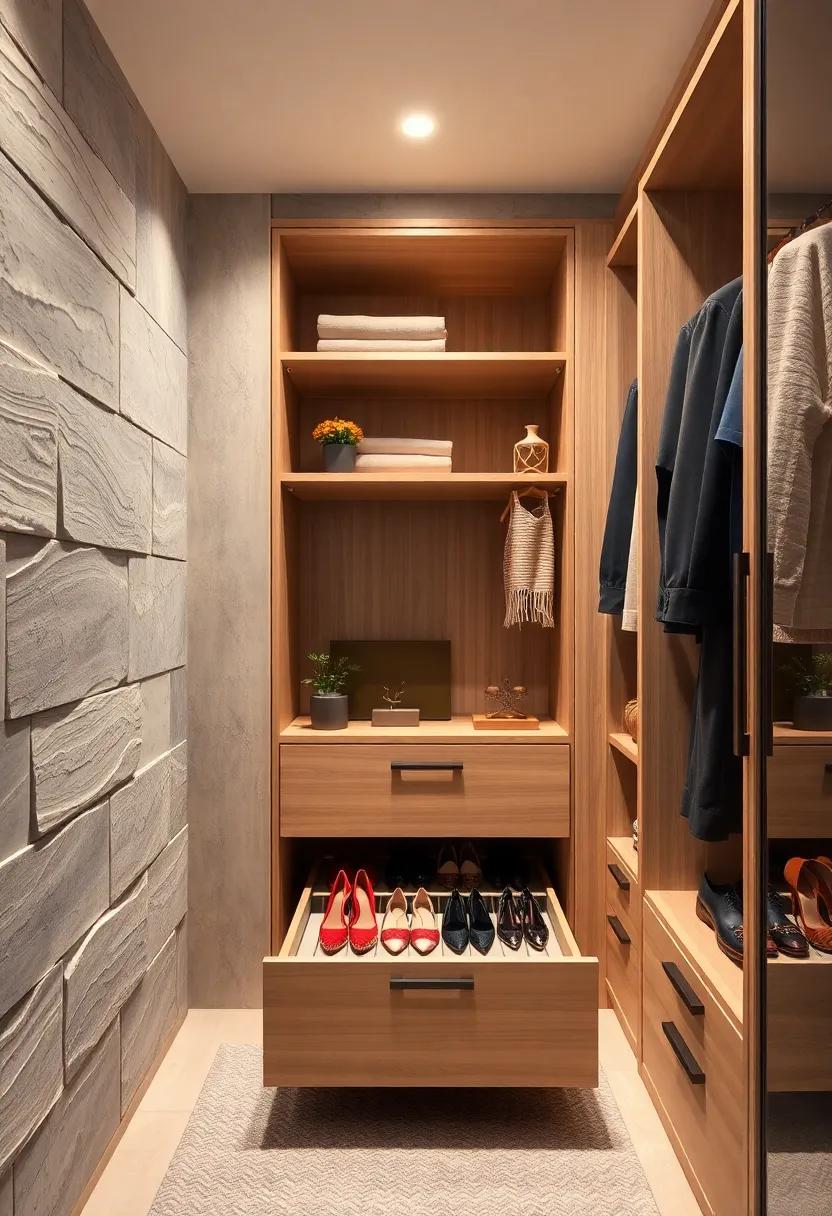 Sliding Shoe Rack Drawers:‍ Integrate pull-out drawers‌ with ⁤built-in shoe racks ⁢to keep footwear organized and easily accessible without sacrificing space