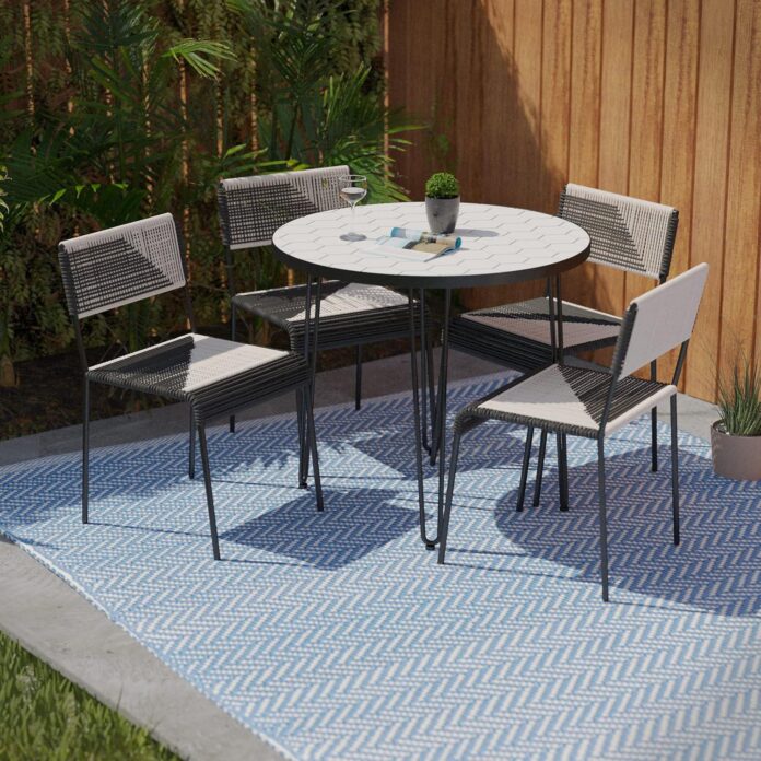 Watkindale 5pc Outdoor Dining Set Style Meets Lasting Comfort