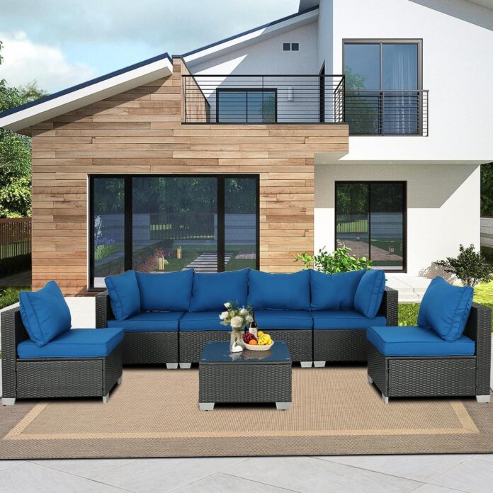 7 Piece Patio Sectional Set Style Comfort And Versatility Explored