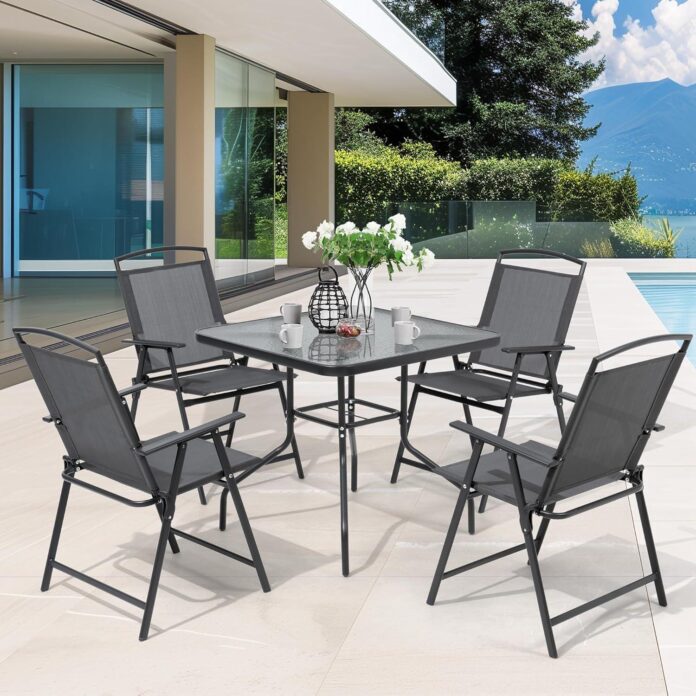 A Space Saving Outdoor Set With Comfort And Durability