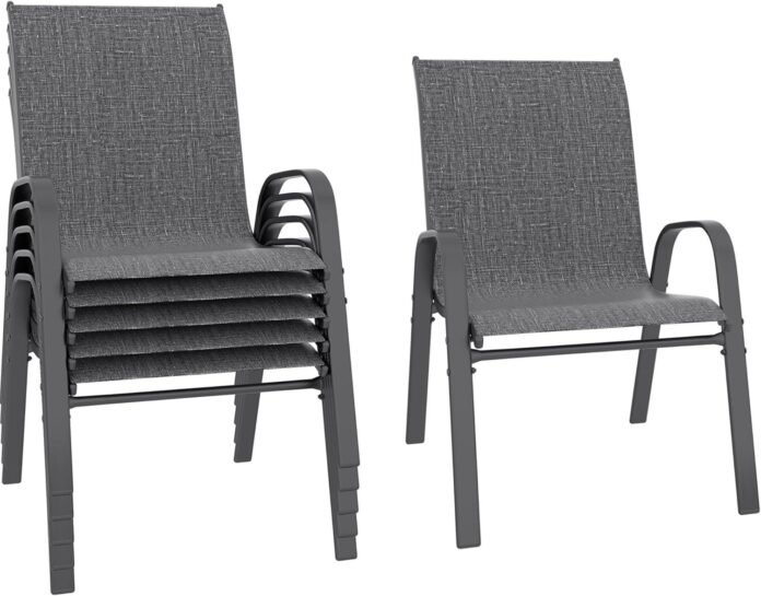 Betterhood Patio Chairs Set Of 6 Stackable For Your Patio