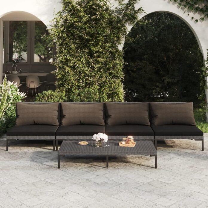 Creating Cozy Corners With A 5 Piece Dark Gray Patio Set Creating Cozy Corners With A 5 Piece Dark Gray Patio Set