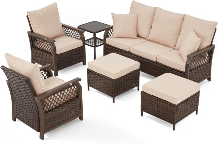 Creating Cozy Outdoor Vibes Exploring A 6 Piece Patio Set With Swivel Chairs Creating Cozy Outdoor Vibes Exploring A 6 Piece Patio Set With Swivel Chairs