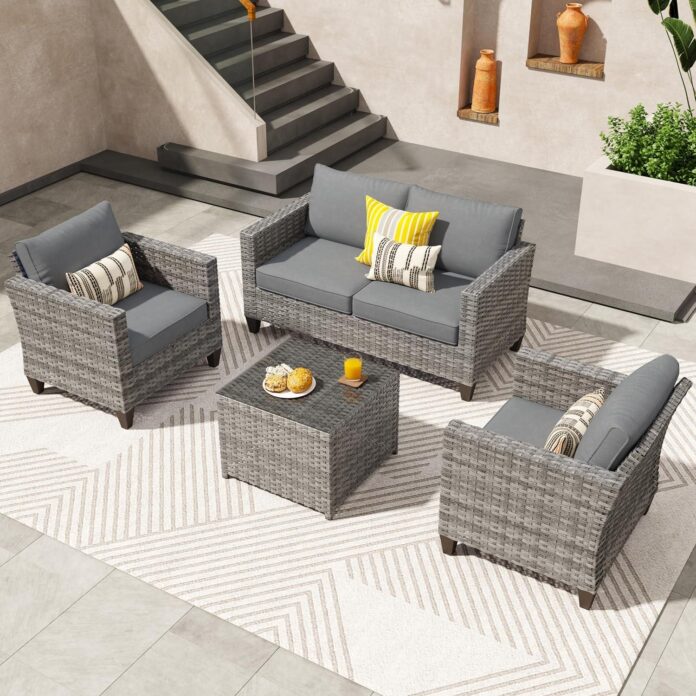 Creating Cozy Outdoor Vibes With The Ovios 4 Piece Patio Set