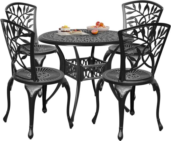 Dwvo 5 Piece Patio Set Stylish Comfort For Outdoor Spaces