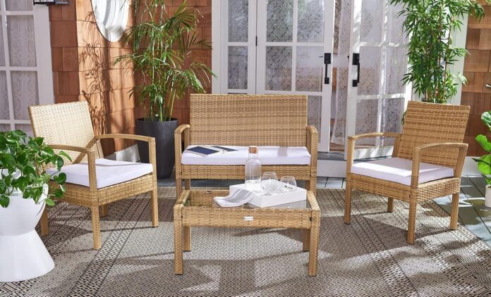 Elevate Outdoor Living With The Bassey 4 Piece Patio Set