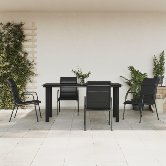 Elevate Outdoor Meals With A Sleek 5 Piece Patio Set