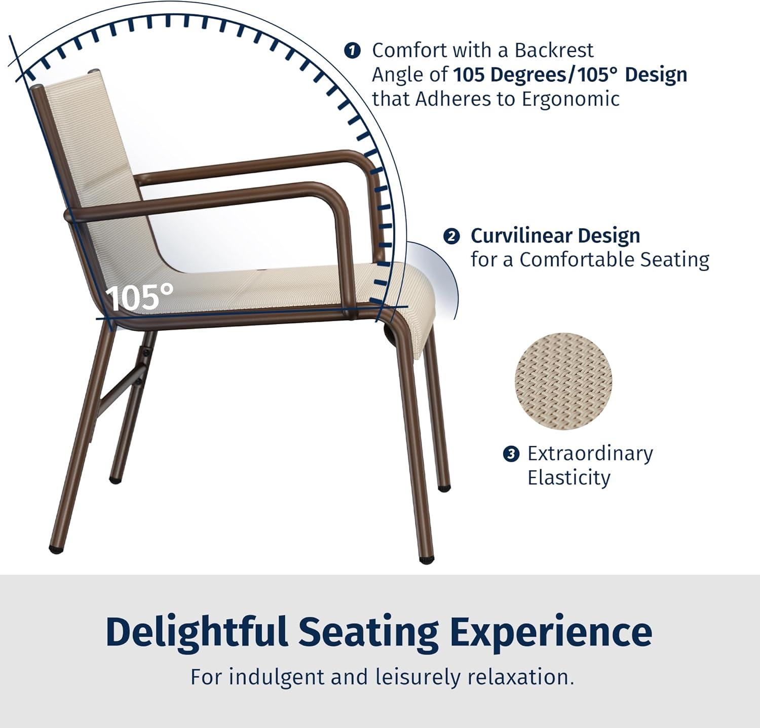 Elevate Outdoor Relaxation with East Oak's‌ Stylish 4-Piece Set