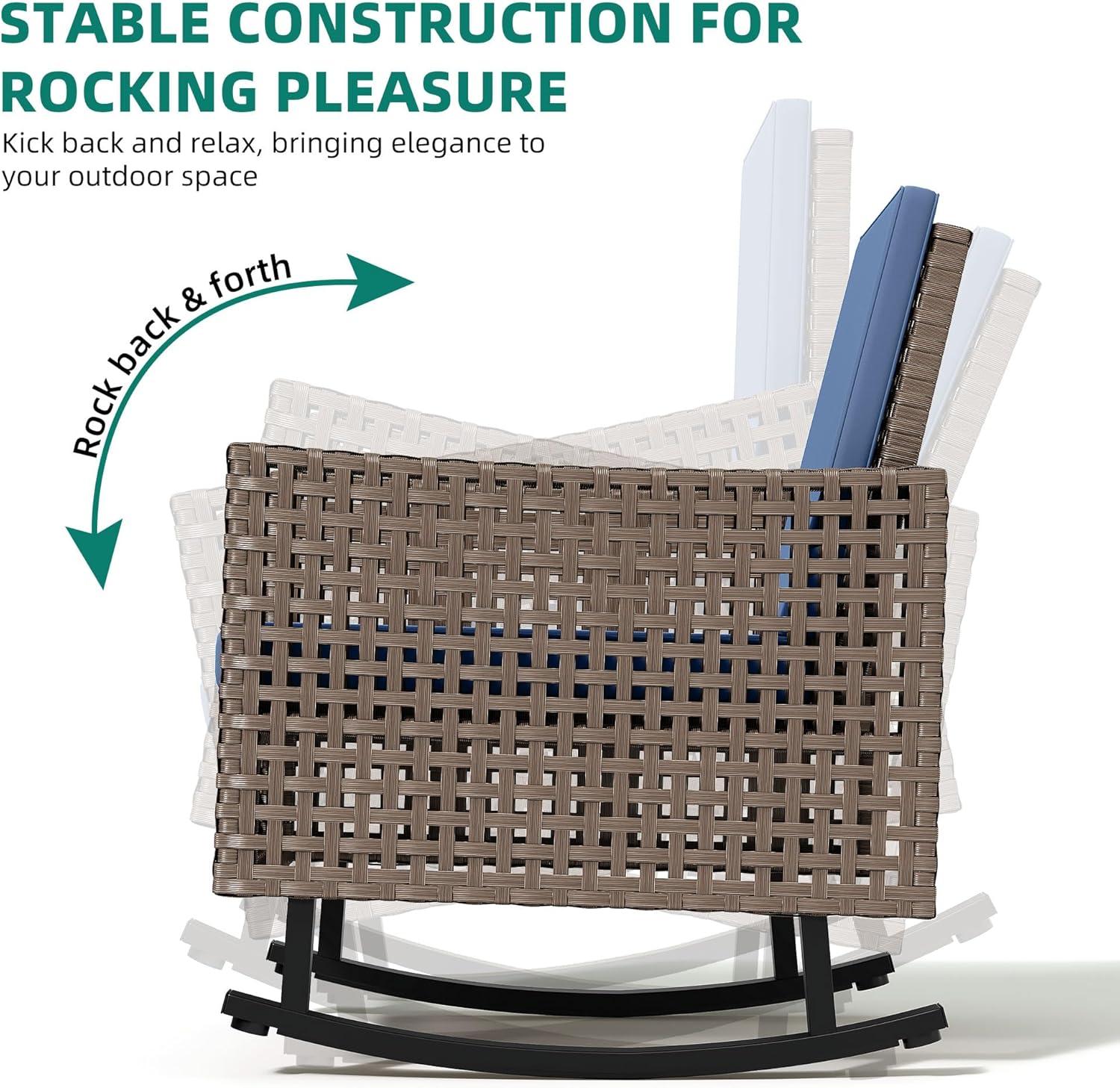 Elevate​ Outdoor Relaxation with YITAHOME's Rocking Patio Set