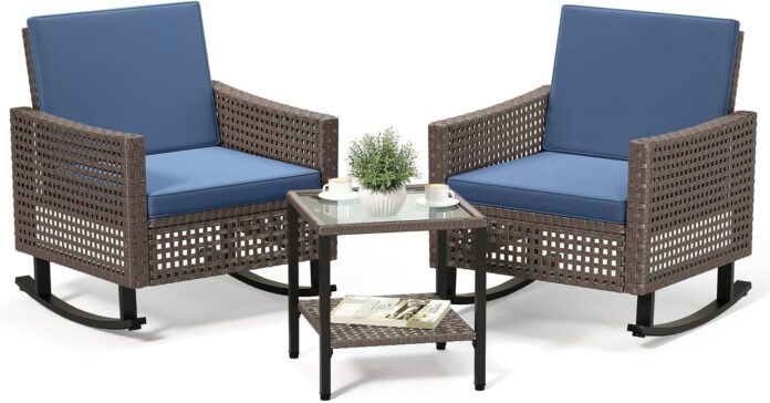 Elevate Outdoor Relaxation With Yitahome Rocking Patio Set