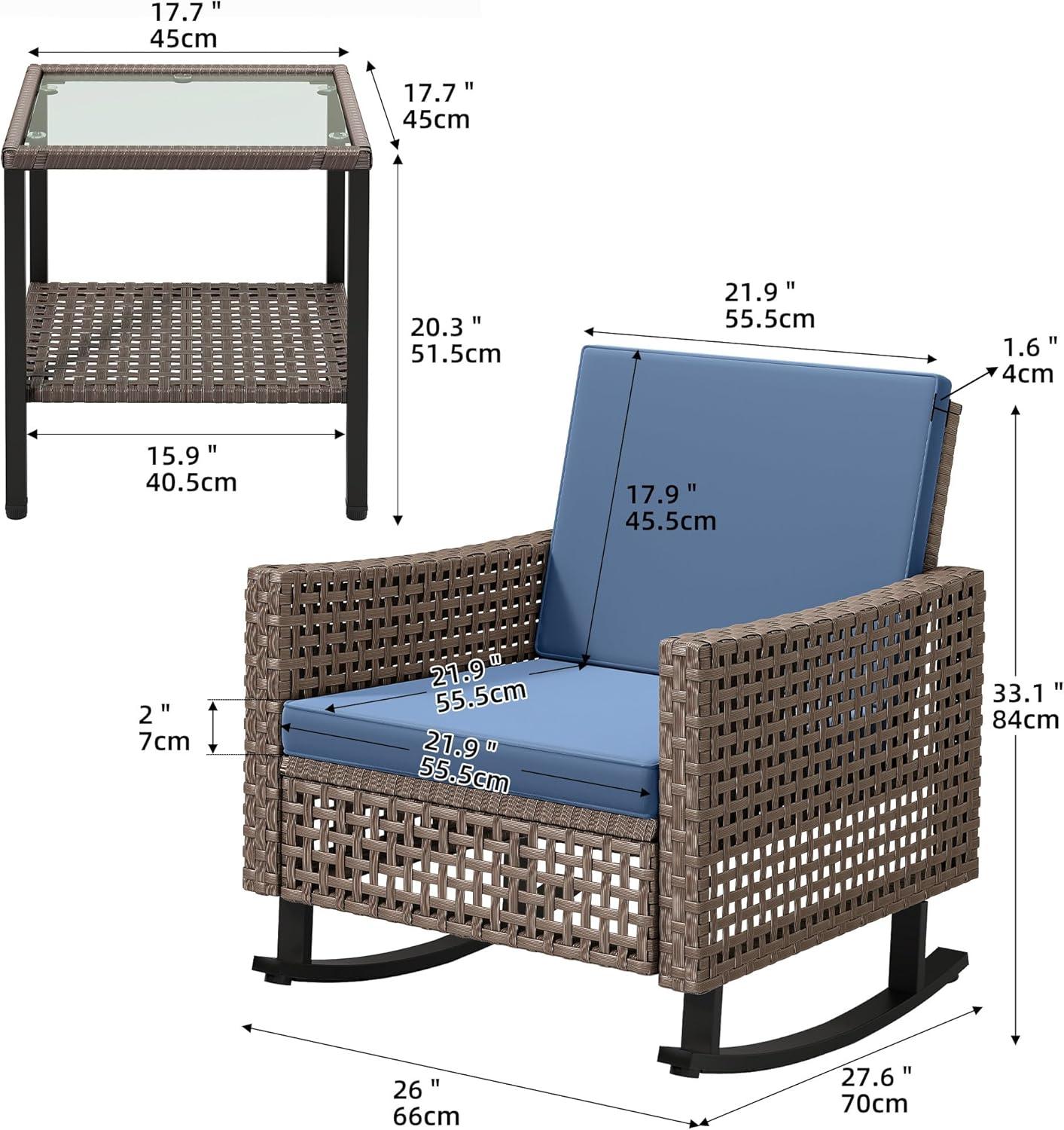 Elevate Outdoor Relaxation with YITAHOME's Rocking Patio Set