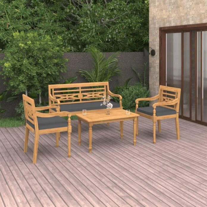 Elevate Outdoor Spaces With Stylish Teak Dining For Four Elevate Outdoor Spaces With Stylish Teak Dining For Four