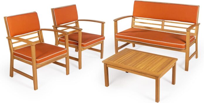 Elevate Outdoor Spaces With The Barclay 4 Piece Acacia Set