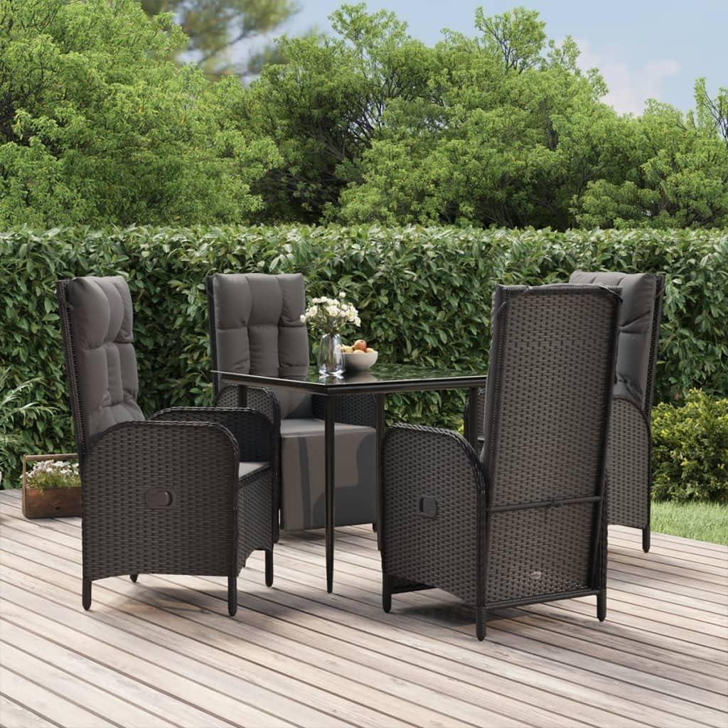 Enjoying Outdoor Meals with vidaXL's Stylish 5-Piece Patio Set