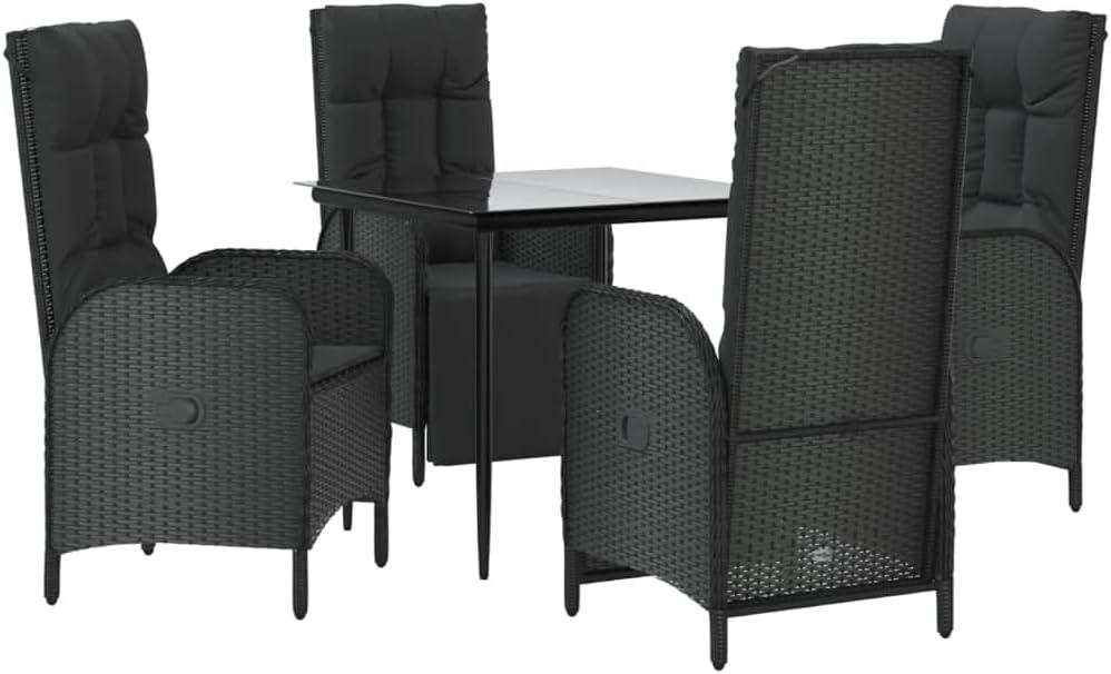 Enjoying Outdoor Meals with vidaXL's Stylish 5-Piece Patio Set