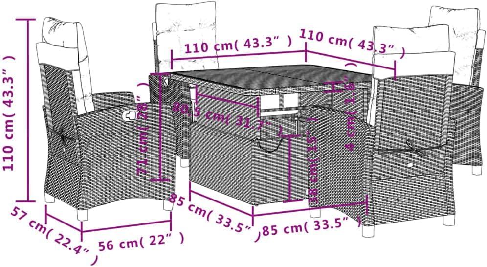 Exploring ​Comfort and‌ Style with vidaXL's‌ 5-Piece Patio Set