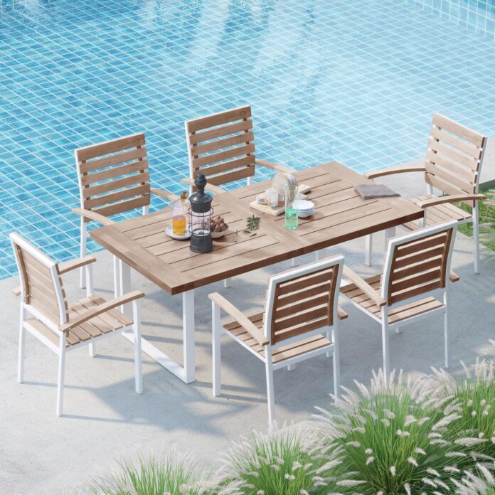 Gather Around A Stylish And Durable 7 Piece Outdoor Set Gather Around A Stylish And Durable 7 Piece Outdoor Set