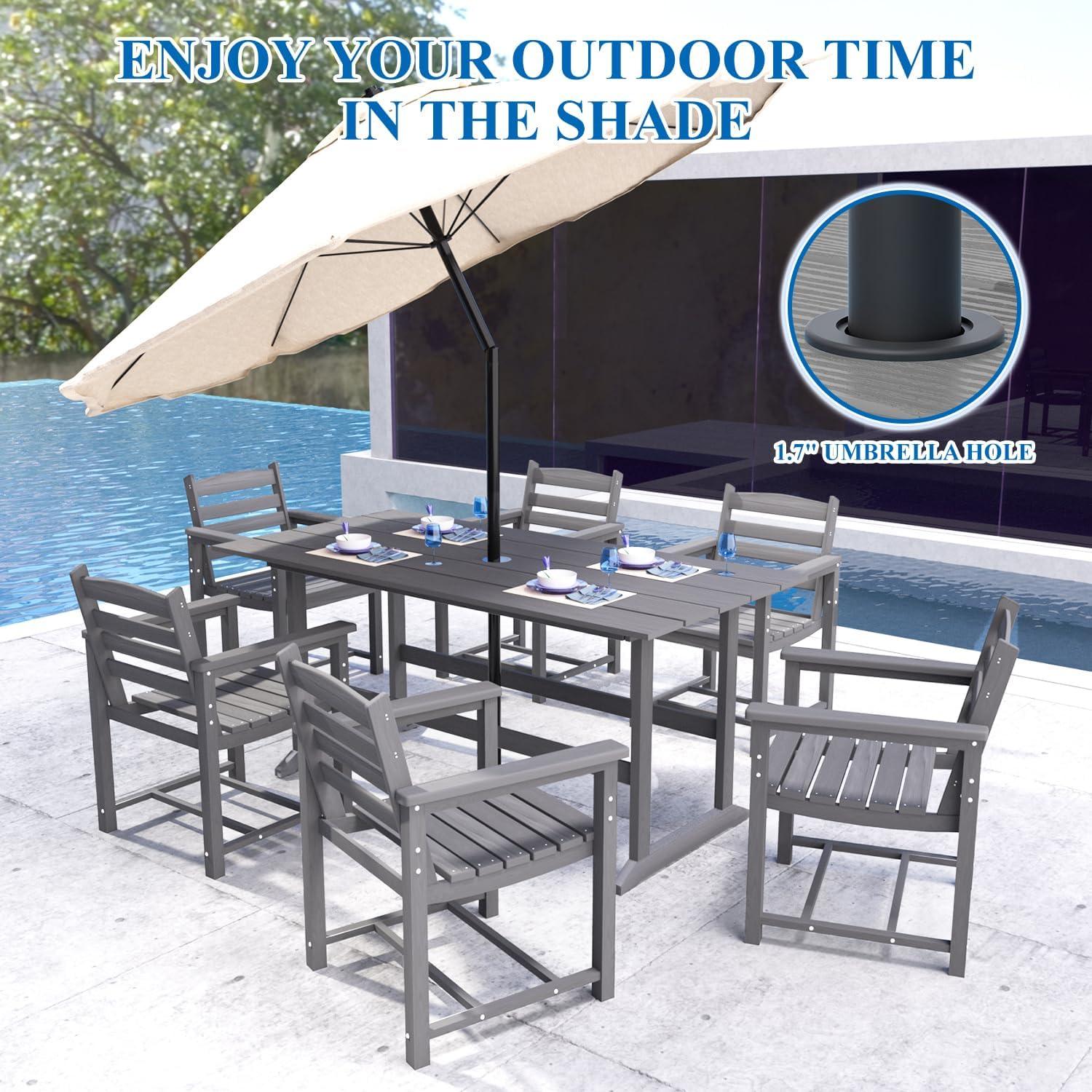 Gather Around: Exploring MOLACHI's 7-Piece Patio Dining Set