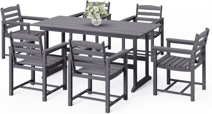 Gather Around Exploring Molachi 7 Piece Patio Dining Set