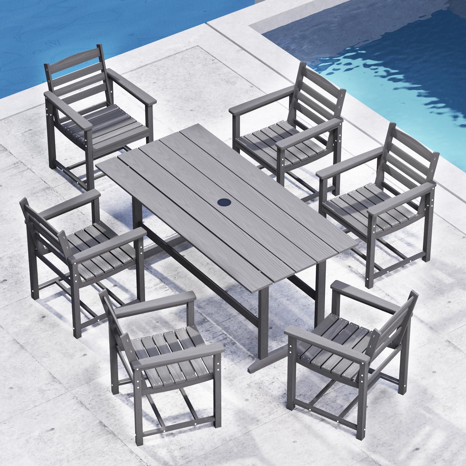 Gather Around: Exploring MOLACHI's 7-Piece Patio Dining Set