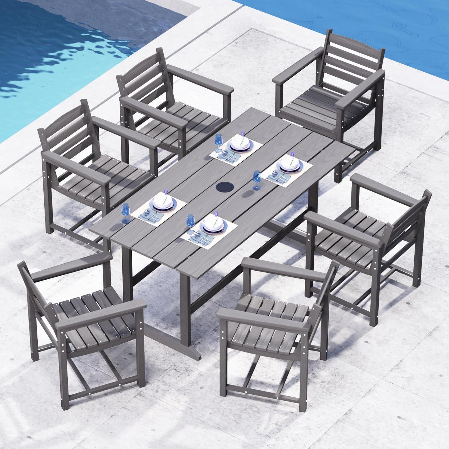 Gather Around: Exploring MOLACHI's 7-Piece Patio Dining Set