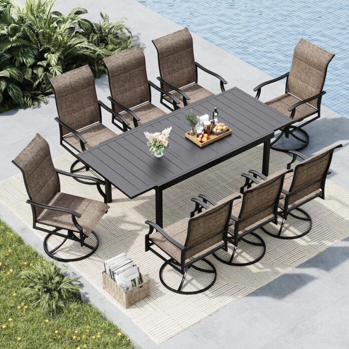 Gather Around Exploring The Mfstudio Expandable Patio Dining Set
