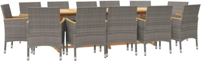 Gather Around In Style Vidaxl 13 Piece Patio Dining Set Review