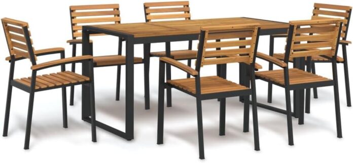 Gather Around Spacious Acacia Wood Patio Set For Every Meal Gather Around Spacious Acacia Wood Patio Set For Every Meal