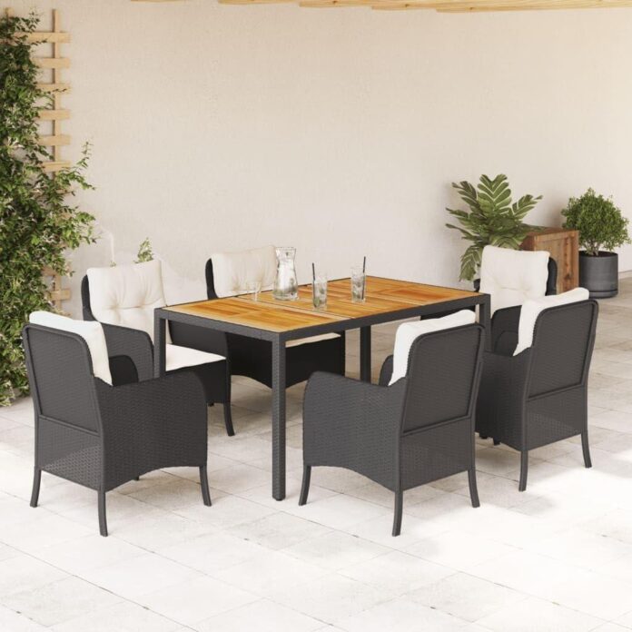 Gather Outdoors Stylish 6 Piece Black Rattan Patio Set Review
