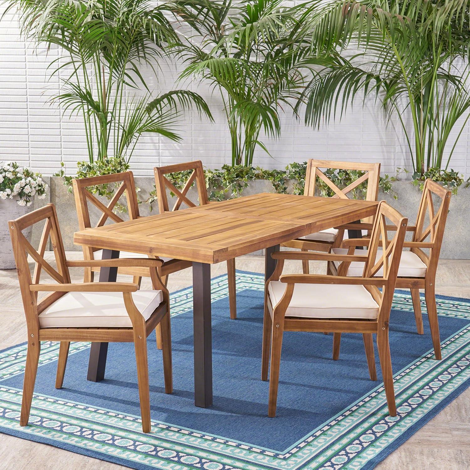 gather'Round: Experiencing the justin 7-Piece Acacia Dining Set